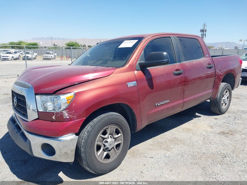 2007 Toyota Tundra VIN 5TBEV54197S472737 IAAI salvage auction — RIGHT FRONT, Salvage (California), sold $2,550 on 2026-07-09 (photo 2)