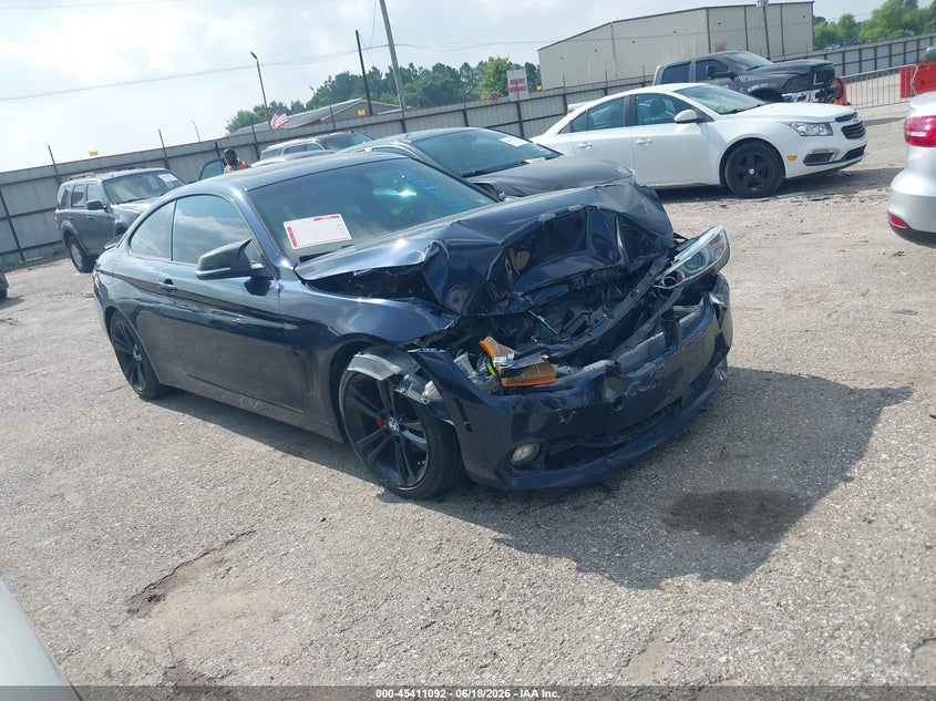 2016 BMW 4 series VIN WBA3N7C52GK226566 IAAI salvage auction — NORMAL WEAR, Original (Texas), sold $875 on 2026-07-08 (photo 1)
