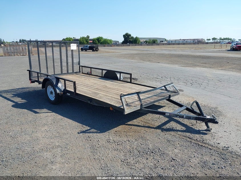 2019 Carry-on trailer 14' utility VIN 4YMBU1417KN007360 IAAI salvage auction — FRONT END, Salvage (California), sold $375 on 2026-07-15 (photo 1)