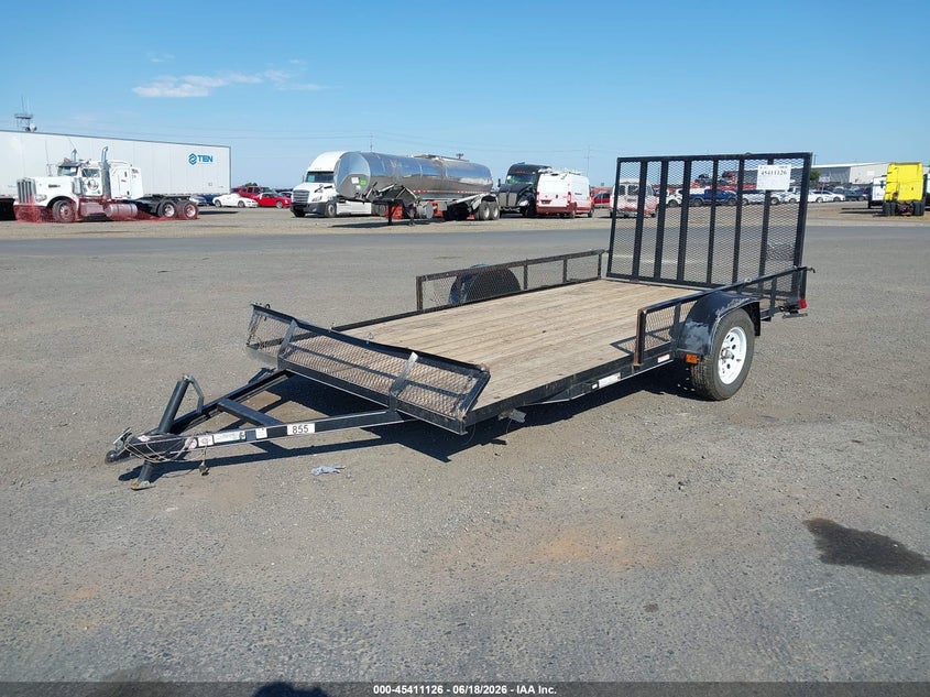 2019 Carry-on trailer 14' utility VIN 4YMBU1417KN007360 IAAI salvage auction — FRONT END, Salvage (California), sold $375 on 2026-07-15 (photo 2)