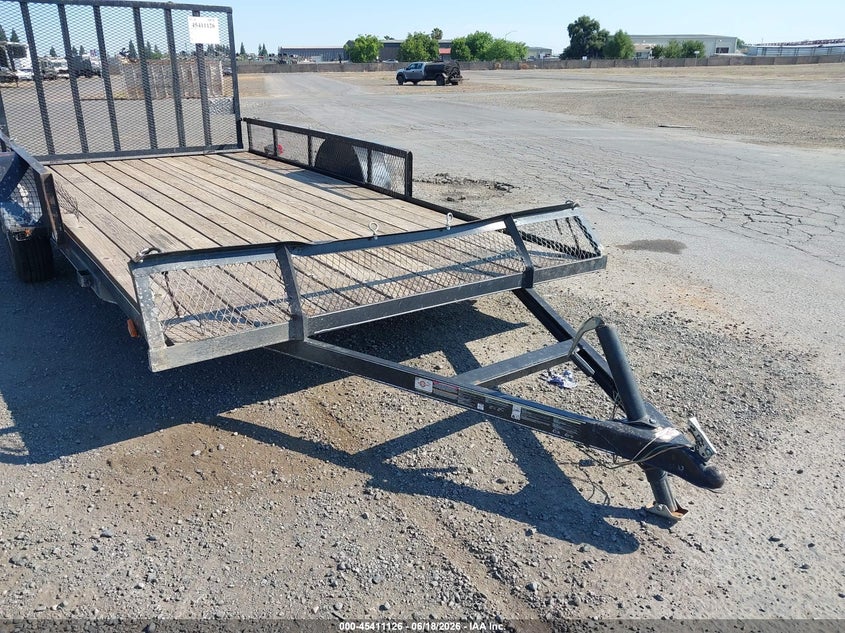 2019 Carry-on trailer 14' utility VIN 4YMBU1417KN007360 IAAI salvage auction — FRONT END, Salvage (California), sold $375 on 2026-07-15 (photo 6)