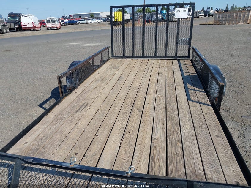 2019 Carry-on trailer 14' utility VIN 4YMBU1417KN007360 IAAI salvage auction — FRONT END, Salvage (California), sold $375 on 2026-07-15 (photo 8)