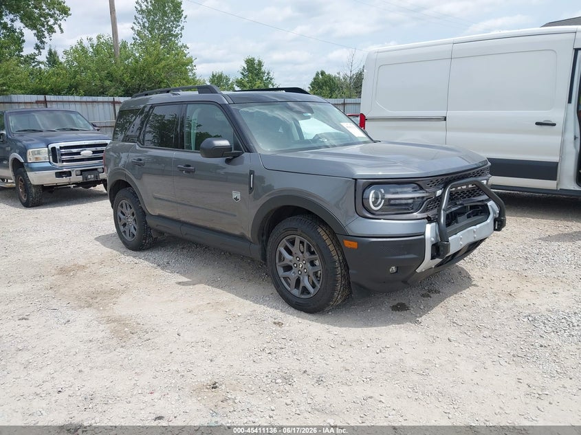 2025 Ford Bronco sport VIN 3FMCR9BN0SRF40219 IAAI salvage auction — FRONT END, Salvage Title, sold $12,000 on 2026-07-29 (photo 1)