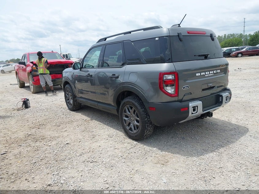 2025 Ford Bronco sport VIN 3FMCR9BN0SRF40219 IAAI salvage auction — FRONT END, Salvage Title, sold $12,000 on 2026-07-29 (photo 3)