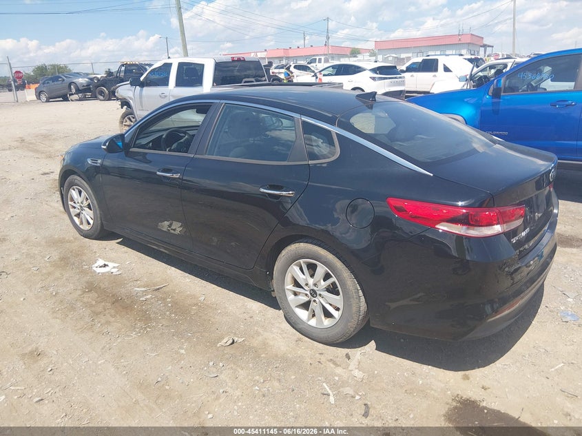 2016 Kia Optima VIN 5XXGT4L35GG102325 IAAI salvage auction — NORMAL WEAR, Salvage Title, sold $25 on 2026-07-23 (photo 3)
