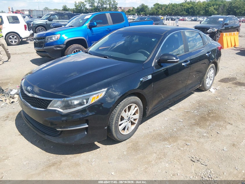 2016 Kia Optima VIN 5XXGT4L35GG102325 IAAI salvage auction — NORMAL WEAR, Salvage Title, sold $25 on 2026-07-23 (photo 6)