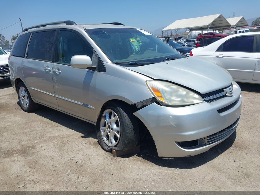 2004 Toyota Sienna VIN 5TDZA22C64S212086 IAAI salvage auction — LEFT REAR, Salvage (California), sold $450 on 2026-07-08 (photo 1)