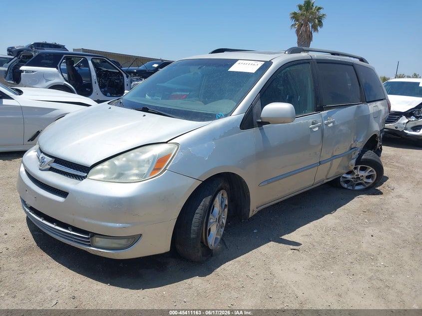 2004 Toyota Sienna VIN 5TDZA22C64S212086 IAAI salvage auction — LEFT REAR, Salvage (California), sold $450 on 2026-07-08 (photo 2)