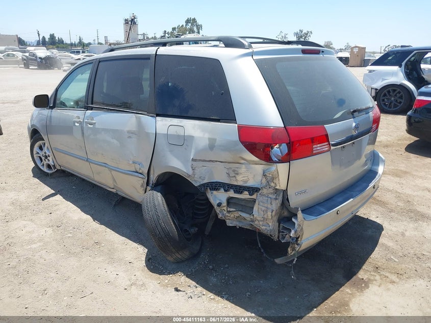 2004 Toyota Sienna VIN 5TDZA22C64S212086 IAAI salvage auction — LEFT REAR, Salvage (California), sold $450 on 2026-07-08 (photo 3)
