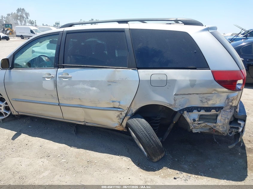 2004 Toyota Sienna VIN 5TDZA22C64S212086 IAAI salvage auction — LEFT REAR, Salvage (California), sold $450 on 2026-07-08 (photo 6)
