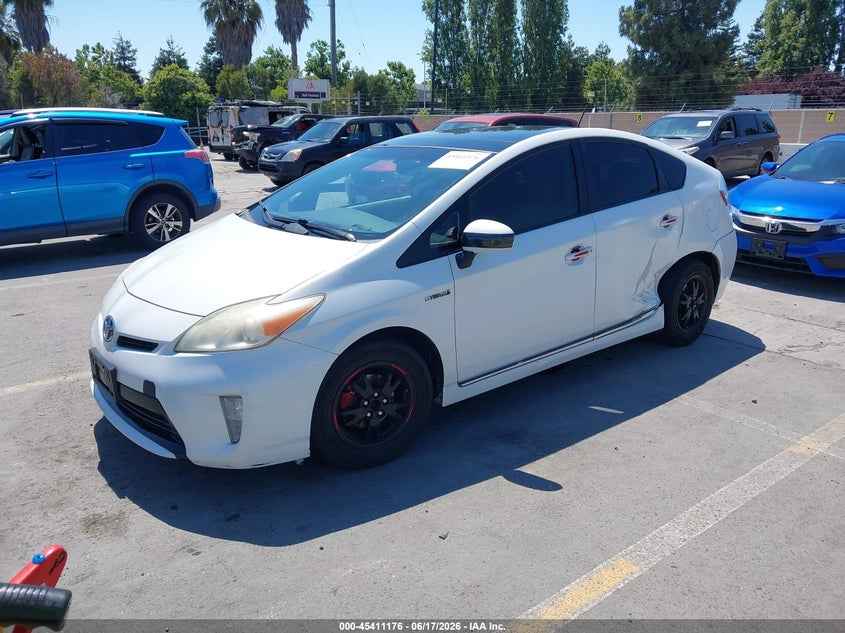 2013 Toyota Prius VIN JTDKN3DU6D5639145 IAAI salvage auction — REAR END, Salvage Title, sold $3,150 on 2026-07-19 (photo 2)
