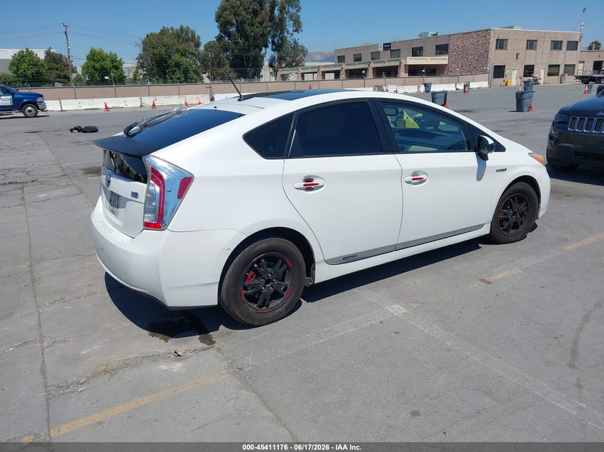 2013 Toyota Prius VIN JTDKN3DU6D5639145 IAAI salvage auction — REAR END, Salvage Title, sold $3,150 on 2026-07-19 (photo 4)