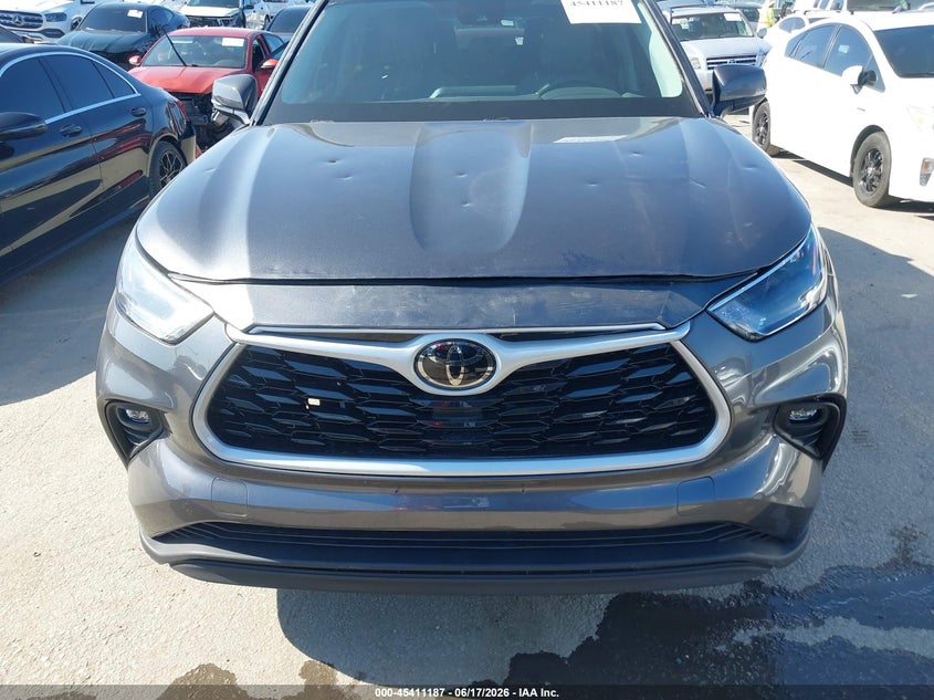 2022 Toyota Highlander VIN 5TDCZRAH2NS095533 IAAI salvage auction — FRONT END, Salvage (California), sold $12,500 on 2026-07-29 (photo 6)