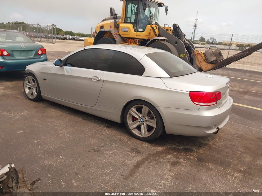 2007 BMW 3 series VIN WBAWL73537PX47608 IAAI salvage auction — LEFT FRONT, Rebuildable (Florida), sold $1,000 on 2026-07-30 (photo 3)