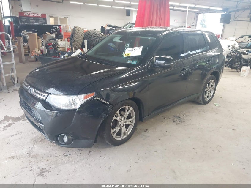 2014 Mitsubishi Outlander VIN JA4AD3A32EZ014546 IAAI salvage auction — LEFT FRONT, Salvage (Pennsylvania), sold $1,100 on 2026-07-15 (photo 2)