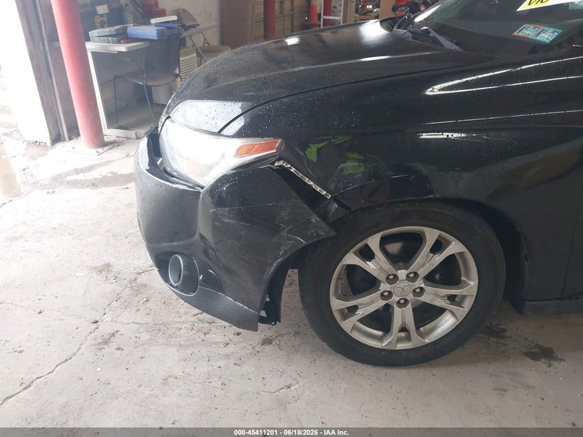 2014 Mitsubishi Outlander VIN JA4AD3A32EZ014546 IAAI salvage auction — LEFT FRONT, Salvage (Pennsylvania), sold $1,100 on 2026-07-15 (photo 6)