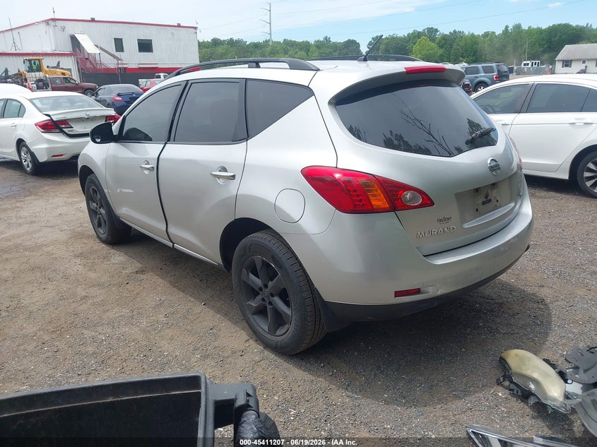 2009 Nissan Murano VIN JN8AZ18W29W133513 IAAI salvage auction — FRONT END, Salvage - Greater Than 75% (Maryland), sold $25 on 2026-07-22 (photo 3)