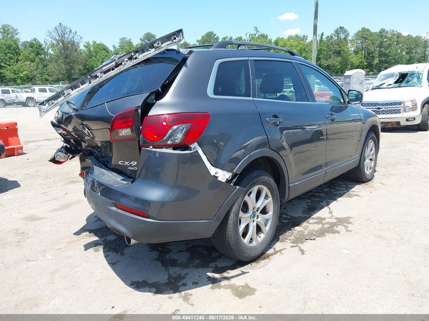 2014 Mazda Cx-9 VIN JM3TB3BA2E0439214 IAAI salvage auction — REAR END, Clear (Virginia), sold $1,025 on 2026-07-24 (photo 4)