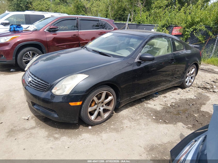 2003 Infiniti G VIN JNKCV54E13M208269 IAAI salvage auction — RIGHT FRONT, Salvage (Kansas), sold $3,200 on 2026-08-02 (photo 2)