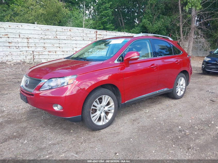 2010 Lexus Rx VIN JTJBC1BA8A2409796 IAAI salvage auction — REAR END, Clear (Massachusetts), sold $3,125 on 2026-07-29 (photo 2)