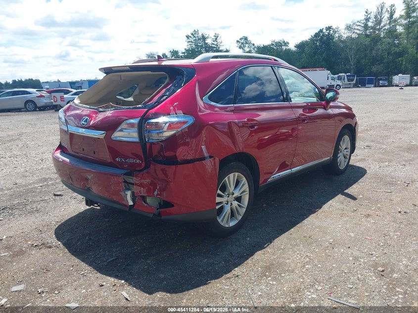 2010 Lexus Rx VIN JTJBC1BA8A2409796 IAAI salvage auction — REAR END, Clear (Massachusetts), sold $3,125 on 2026-07-29 (photo 4)