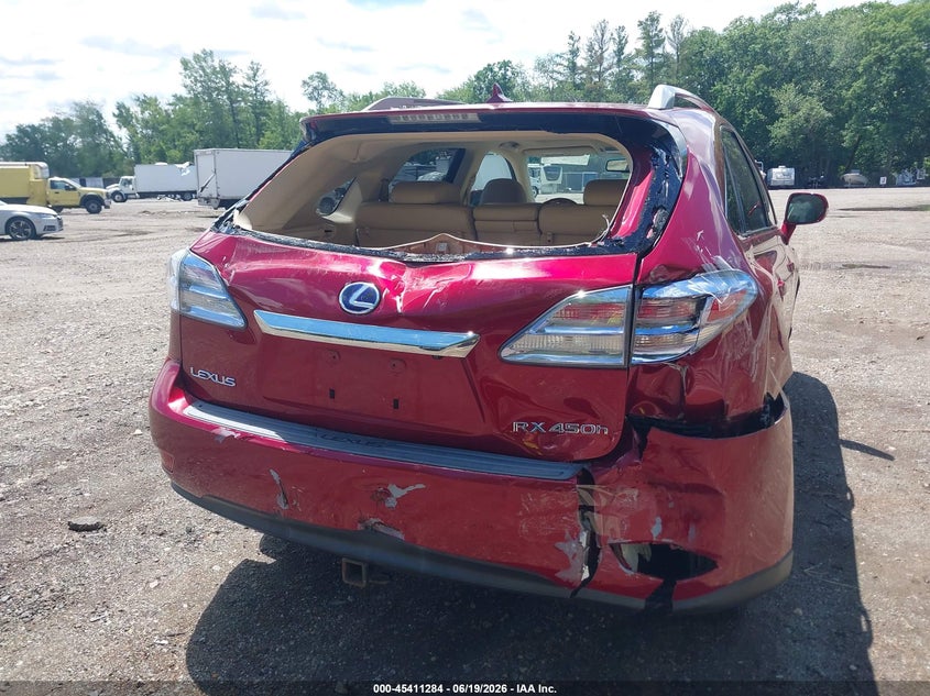 2010 Lexus Rx VIN JTJBC1BA8A2409796 IAAI salvage auction — REAR END, Clear (Massachusetts), sold $3,125 on 2026-07-29 (photo 6)