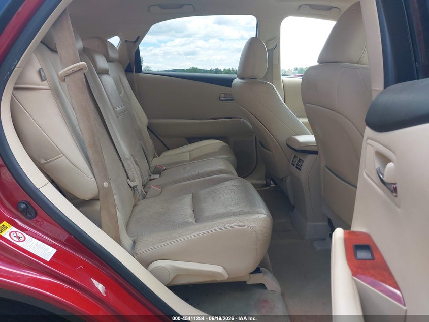 2010 Lexus Rx VIN JTJBC1BA8A2409796 IAAI salvage auction — REAR END, Clear (Massachusetts), sold $3,125 on 2026-07-29 (photo 8)