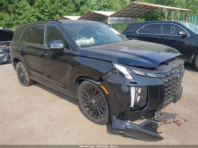 2025 Hyundai Palisade VIN KM8R7DGE1SU885411 IAAI salvage auction — LEFT FRONT, Salvage Title, sold $5,700 on 2026-07-28 (photo 1)