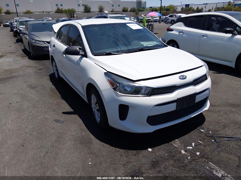 2018 Kia Rio VIN 3KPA24AB8JE062292 IAAI salvage auction — REAR END, Salvage Title, sold $2,500 on 2026-07-31 (photo 1)