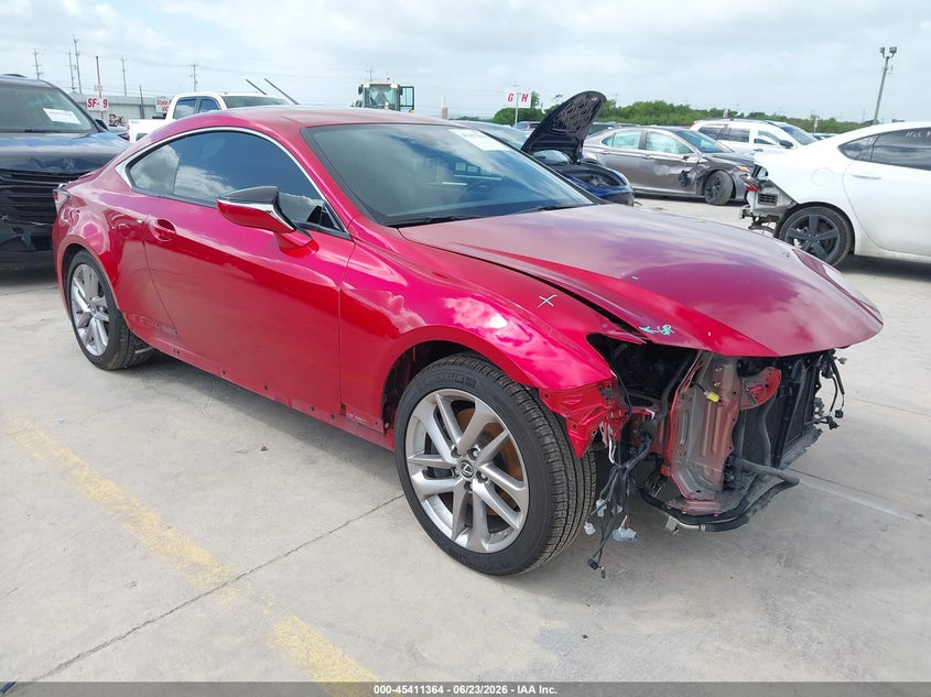 2021 Lexus Rc VIN JTHAA5BC3M5011510 IAAI salvage auction — FRONT END, Original (Texas), sold $9,150 on 2026-08-24 (photo 1)