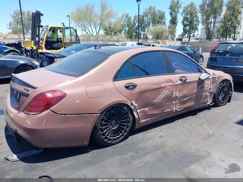 2015 Mercedes-benz S-klasse VIN WDDUG8FB4FA079623 IAAI salvage auction — SIDE, Salvage Title, sold $3,250 on 2026-08-02 (photo 6)