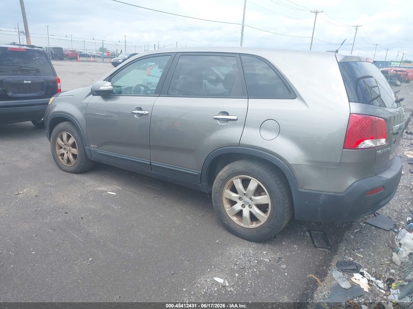 2012 Kia Sorento VIN 5XYKTCA65CG212413 IAAI salvage auction — LEFT SIDE, Clear (New York), sold $275 on 2026-07-08 (photo 3)