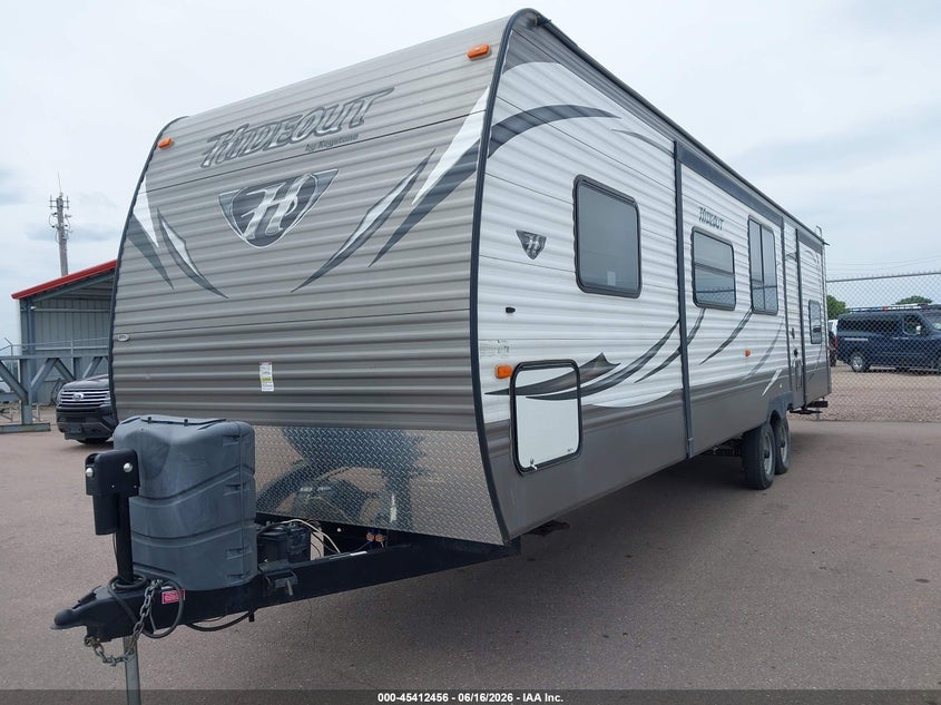2014 Keystone Hideout VIN 4YDT31R27E7203185 IAAI salvage auction — STORM DAMAGE, Regular (South Dakota), sold $5,000 on 2026-07-07 (photo 2)