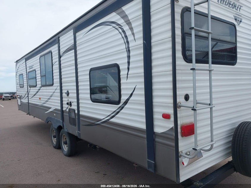 2014 Keystone Hideout VIN 4YDT31R27E7203185 IAAI salvage auction — STORM DAMAGE, Regular (South Dakota), sold $5,000 on 2026-07-07 (photo 3)