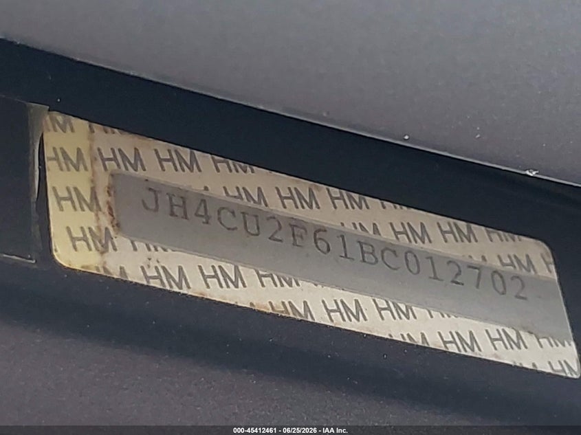 2011 Acura Tsx VIN JH4CU2F61BC012702 IAAI salvage auction — SIDE, Mv-907A (New York), sold $450 on 2026-07-07 (photo 9)