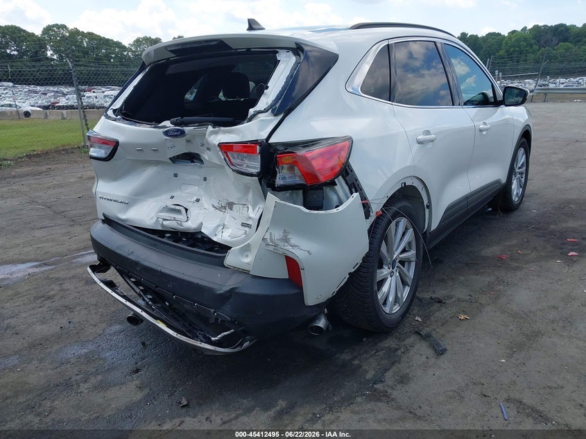 2022 Ford Escape VIN 1FMCU9DZ5NUA93057 IAAI salvage auction — FRONT & REAR, Salvage (North Carolina), sold $7,100 on 2026-07-22 (photo 4)