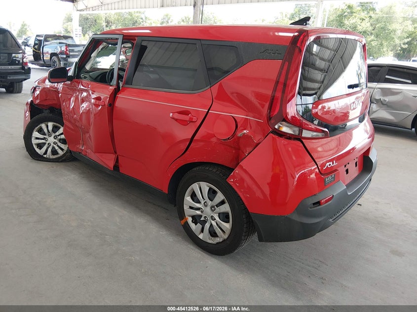 2022 Kia Soul VIN KNDJ23AU7N7161235 IAAI salvage auction — LEFT FRONT, Certificate Of Destruction (Florida), sold $1,950 on 2026-07-15 (photo 3)