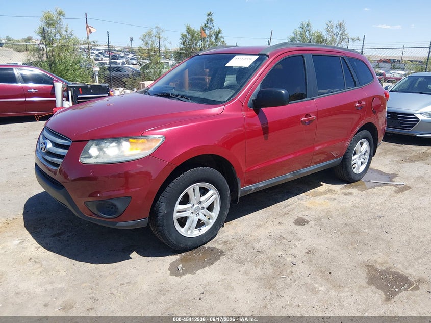 2012 Hyundai Santa fe VIN 5XYZGDAB1CG125405 IAAI salvage auction — NORMAL WEAR, Clear (New Mexico), sold $475 on 2026-07-29 (photo 2)