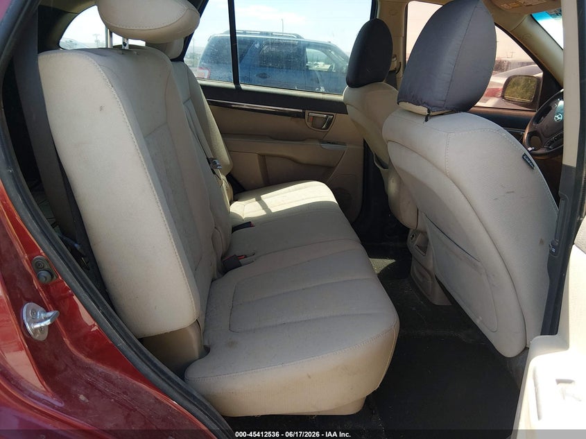 2012 Hyundai Santa fe VIN 5XYZGDAB1CG125405 IAAI salvage auction — NORMAL WEAR, Clear (New Mexico), sold $475 on 2026-07-29 (photo 8)