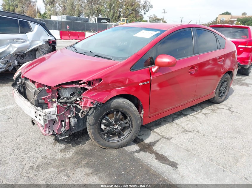 2012 Toyota Prius VIN JTDKN3DU3C5429410 IAAI salvage auction — FRONT END, Salvage (California), sold $575 on 2026-07-23 (photo 2)