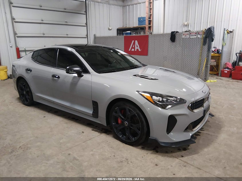 2020 Kia Stinger VIN KNAE55LC7L6073875 IAAI salvage auction — UNDERCARRIAGE, Salvage (Iowa), sold $8,100 on 2026-07-17 (photo 1)