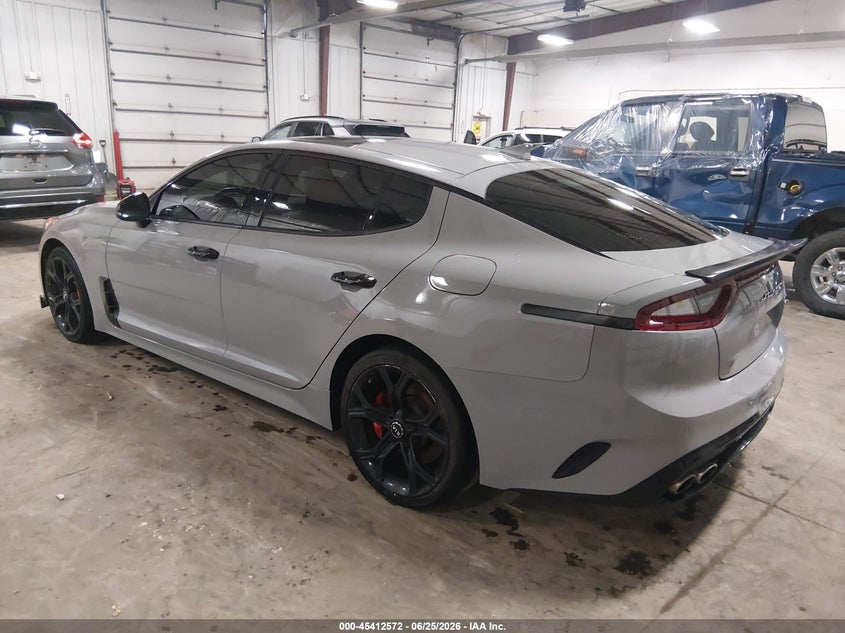 2020 Kia Stinger VIN KNAE55LC7L6073875 IAAI salvage auction — UNDERCARRIAGE, Salvage (Iowa), sold $8,100 on 2026-07-17 (photo 3)