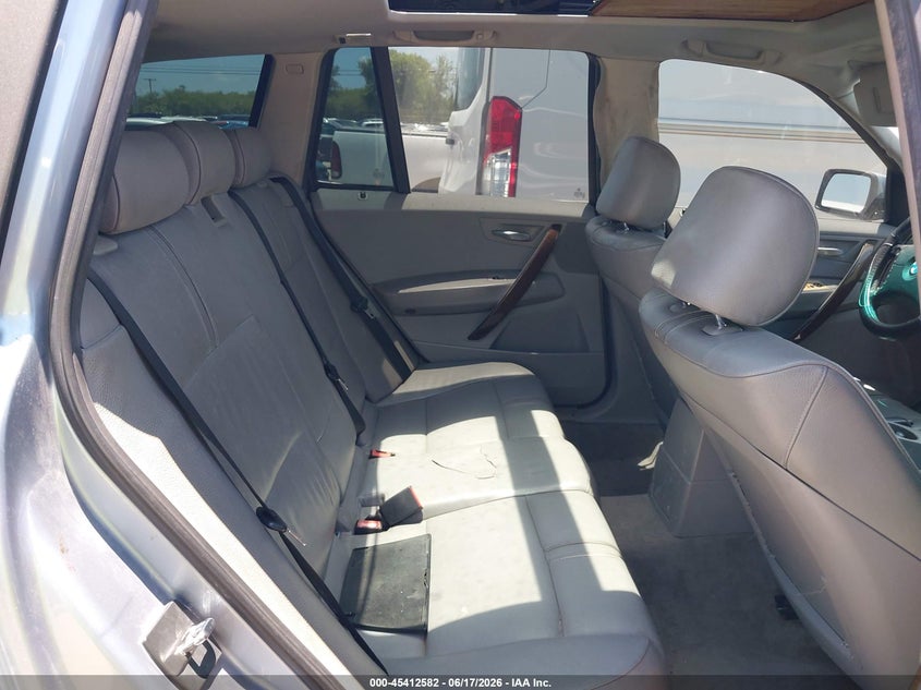 2006 BMW X3 VIN WBXPA93486WG86038 IAAI salvage auction — FRONT & REAR, Clear (Texas), sold $475 on 2026-07-06 (photo 8)