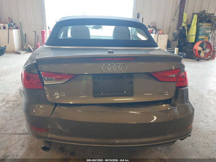 2015 Audi A3 VIN WAUWFLFFXF1113668 IAAI salvage auction — FRONT & REAR, Clear (Michigan), sold $3,200 on 2026-07-21 (photo 6)