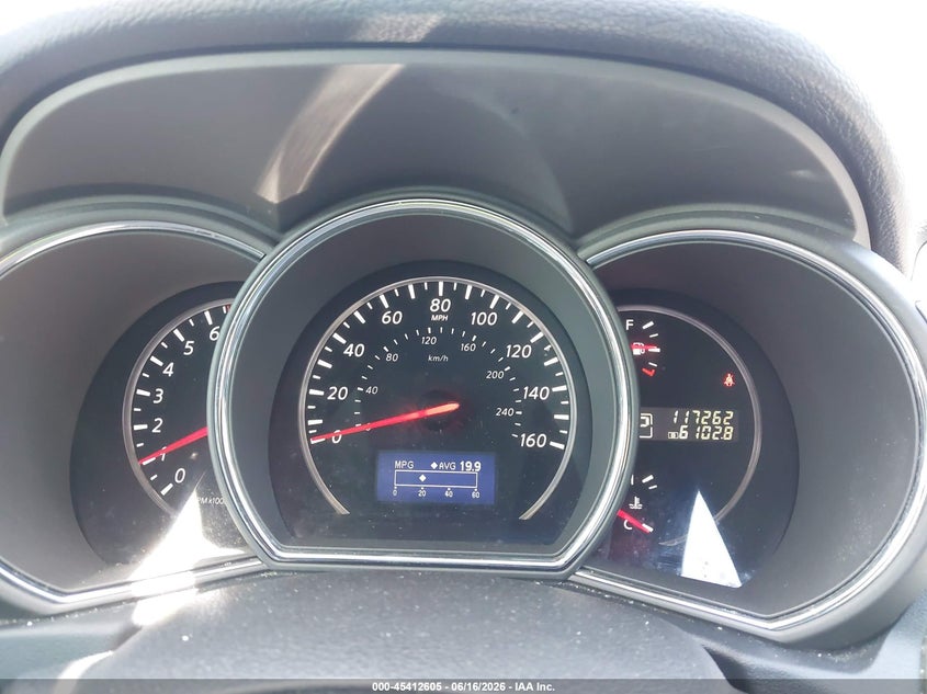 2014 Nissan Murano VIN JN8AZ1MU5EW405941 IAAI salvage auction — NORMAL WEAR, Clear (Colorado), sold $925 on 2026-07-20 (photo 7)