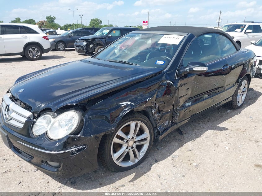 2008 Mercedes-benz Clk-klasse VIN WDBTK56F48T093050 IAAI salvage auction — LEFT SIDE, Original (Texas), sold $525 on 2026-08-12 (photo 6)
