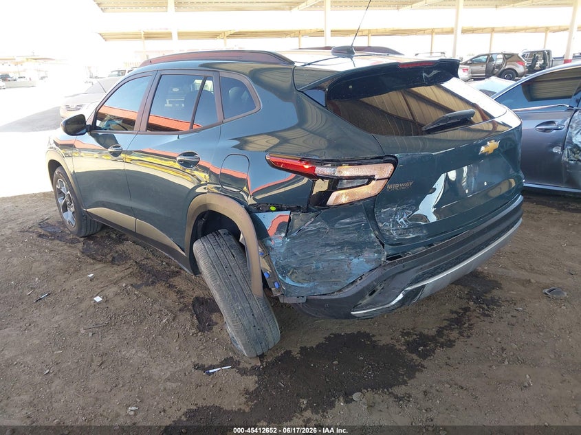 2025 Chevrolet Trax VIN KL77LHEP5SC036789 IAAI salvage auction — LEFT REAR, Salvage (Arizona), sold $6,750 on 2026-07-21 (photo 3)