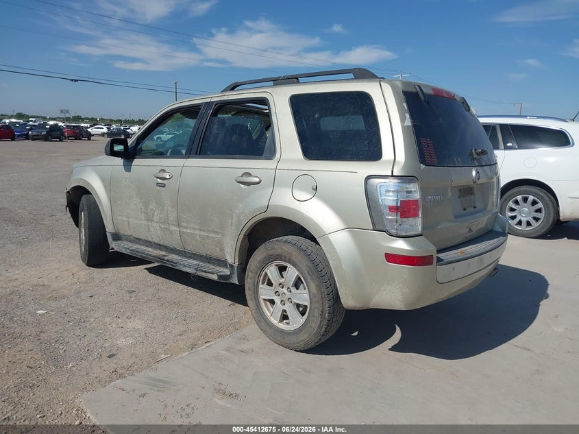 2010 Mercury Mariner VIN 4M2CN8B79AKJ13825 IAAI salvage auction — LEFT FRONT, Nrc Lienholder Repossession Paperwork (Texas), sold $225 on 2026-09-11 (photo 3)