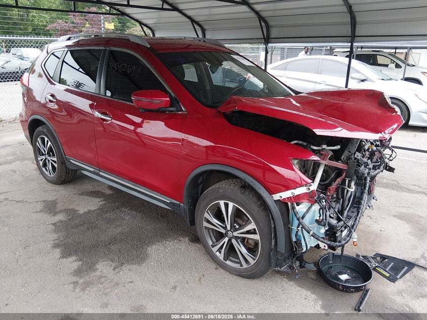 2017 Nissan Rogue VIN JN8AT2MV3HW284539 IAAI salvage auction — FRONT END, Salvage (Connecticut), sold $1,300 on 2026-07-16 (photo 1)