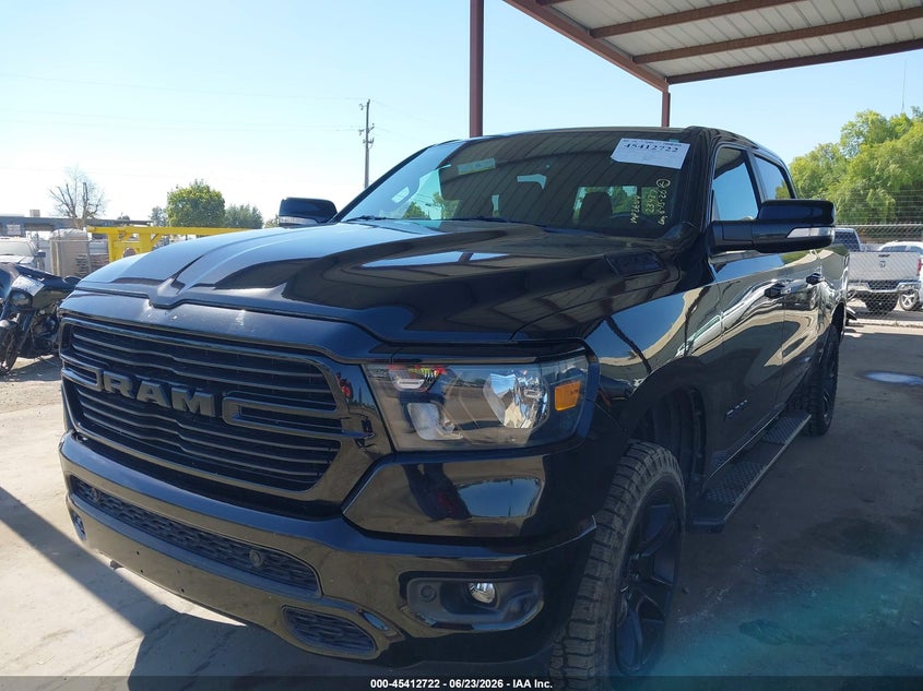 2021 Ram 1500 VIN 1C6SRFFT7MN679820 IAAI salvage auction — RIGHT FRONT, Salvage (California), sold $12,200 on 2026-07-30 (photo 2)